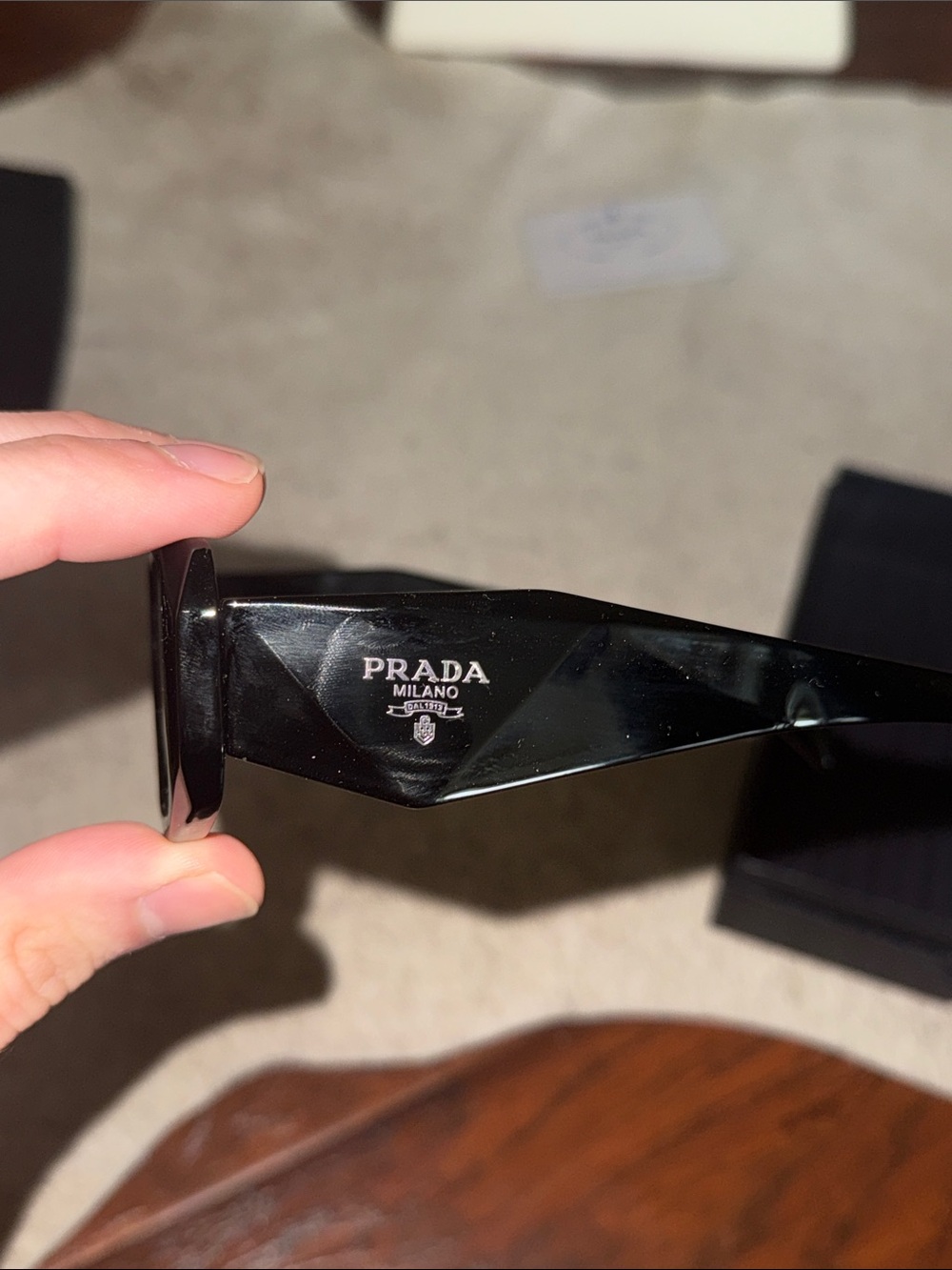Prada Black Symbole Sunglasses - Picture 3 of 14